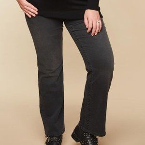 Maternity Black/Gray Bootcut Jeans 3X NWT